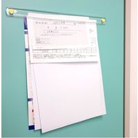 コクヨ マグネットバー 強力タイプ クリヤー 300×21.5mm 黄 マク-T203NY 1セット（10本）