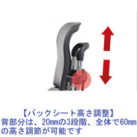 【組立設置込】エルゴヒューマン ベーシック ハイタイプ オフィスチェア 3Dファブリックメッシュ 肘付 グリーン 座クッション 1脚 242174