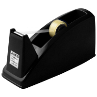 プラス テープカッター ブラック 黒 大巻・小巻対応 3台 37297