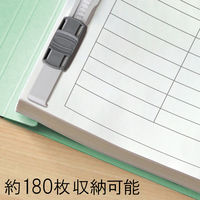 プラス　フラットファイル（統一伝票用）樹脂製とじ具　背幅18mm　ブルー　NO.062N　76025　1袋（10冊入）