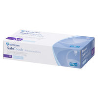 メディコムジャパン　セーフタッチニトリルグローブ　パウダーフリー　ブルー　Mサイズ　1175C-Y　1箱（100枚入） （使い捨てグローブ）