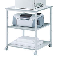 サンワサプライ レーザープリンタスタンド/台/ラック 幅600×奥行600×高さ700mm ライトグレー LPS-01T キャスター付（直送品）