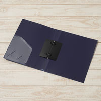 プラス 2リングファイル A4タテ 丸型2穴 背幅29mm スーパーエコノミー ネイビー 紺 10冊 FC-102RF