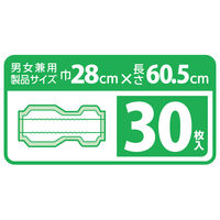 【大人用おむつ/尿取りパッド/約5回分】リフレパッドタイプビッグ1箱（30枚×4袋）