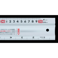 シンワ測定 アルミカッター 定規ステン鋼付 ”カッ ト師” 2.5m 併用目盛 W左基点 65092 1個（直送品）