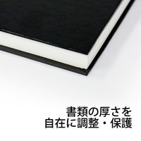 プラス　とじ込表紙　A5ヨコ　158×220mm　2穴　FL-010TU　79227　1袋（10組入）