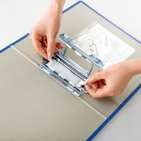 キングファイル　スーパードッチ　脱着イージー　B4ヨコ　とじ厚50mm　青　10冊　キングジム　両開きパイプファイル　2495EAアオ