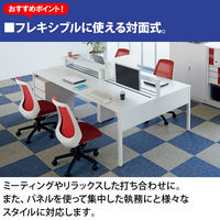 イトーキ サリダLFデスク フリーアドレスデスク 引出し付き ナチュラル 幅3600×奥行1400×高さ720mm 1台（15梱包）