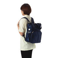 KAZEN（カゼン） 2wayトートバッグ ネイビー KZN901 訪問バッグ リュックタイプ