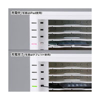 サンワサプライ iPad・タブレット収納キャビネット ホワイト CAI-CAB16W（直送品）