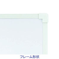 プラス　アルミ枠ホワイトボード　罫引行動予定表（12人用）　450×600mm　壁掛け　WBK-0406SJK