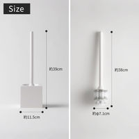マーナ　トイレブラシ　角形　W061W　ブラシ　1セット（2組：1組×2）