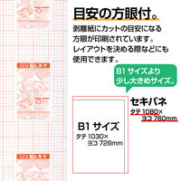 セキセイ　のり付パネル　セキパネ　貼レルヤ　B1　NP-1625　1セット（20枚：5枚入×4箱）