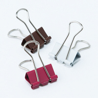 アスクル　ダブルクリップカラーアソート　小　1袋（100個）  オリジナル