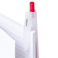 アスクル ノック式ゲルインクボールペン 0.5mm 赤 AJJ15-R  オリジナル