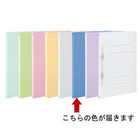 アスクル フラットファイル PP製 A4タテ 背幅18mm FF-P1S ロイヤルブルー（青） 5冊 オリジナル