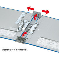 コクヨ　ガバットチューブファイル＜エコツイン＞　A4タテ　背幅伸縮型　とじ厚50または80mm　青　フーGT680B