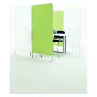 アイリスオーヤマ クロススクリーン グリーン 高さ1600×幅800mm 1台 オリジナル パーテーション 布張り 取り外して丸洗い可能  オリジナル