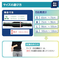 腰サポーター ランバック ブラック S 033992 1枚 竹虎 コルセット 腰痛ベルト