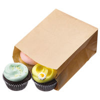 福助工業　耐油角底袋　未晒し　小　1袋（100枚入）  オリジナル