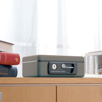 プラス 小型手提金庫 ダークグレー CB-060G DGY 1個（直送品）