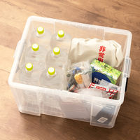 【フタ式収納】　天馬　 ロックス　740-2L　クリア　幅44.0×奥行74.0×高さ36.0cm　1個