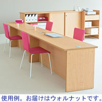 アール・エフ・ヤマカワ 木製カウンター ローカウンター ウォルナット 幅1400×奥行600×高さ700mm RFLC2-1460DM １台 受付台