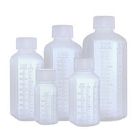 金鵄製作所 マーカー投薬瓶 150ml 調剤用 凹形目盛り 本体色:透明 キャップ色:白 未滅菌 MBIN15010 1袋（10本入）