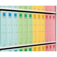 コクヨ チューブファイル 両開き パイプ式ファイル カラーボードツインA4タテ とじ厚50mm背幅62mm ブルー フ-T1650B 1箱（10冊入）（直送品）