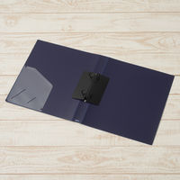 プラス　2リングファイル丸型2穴　A4タテワイド　背幅35mm　スーパーエコノミー　ネイビー　FC-101RW