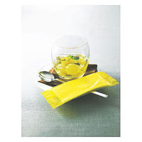 カラーパッケージおしぼり 平判 イエロー 1袋（100枚入）  オリジナル