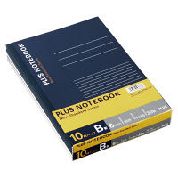 プラス　ノートブック　セミB5　B罫　30枚　青　1箱（160冊：10冊入×16袋）　NO-003BS-10P　76730