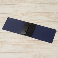 プラス 2リングファイル B6ヨコ 丸型2穴 背幅35mm スーパーエコノミー ネイビー 紺 10冊 FC-151RF