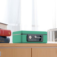 プラス　手提金庫　グリーン　CB-060G　GR　（直送品）