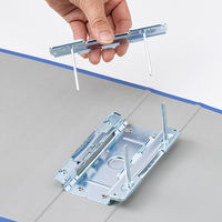 アスクル　パイプ式ファイル 両開き　ベーシックカラースーパー（2穴）B5タテ　とじ厚50mm背幅66mm　ブルー　10冊  オリジナル