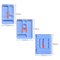 プラス　デスクトレー　ブルー　L　BL　（直送品）