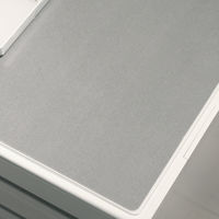 プラス ななめカットデスクマット OAタイプ 大（1390×590mm） 厚さ1.7mm 下敷き付 透明 41334