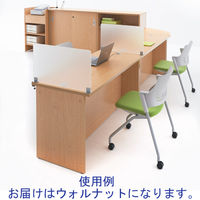 【組立設置込】アール・エフ・ヤマカワ 木製カウンター ハイカウンター書庫型 ウォルナット 幅1200×奥行450×高さ1000mm 1台（2梱包）