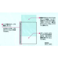 コクヨ　クリヤーブック替紙（カラーマット）　A4タテ30穴　緑　ラ-880NG　1袋（10枚入）