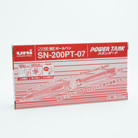 三菱鉛筆(uni)　加圧ボールペン　パワータンク　スタンダード　0.7mm　赤インク　SN200PT07.15  1箱（10本入）
