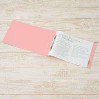 プラス　フラットファイル厚とじ500　A4ヨコ　ピンク　No.022SW（87998）　1袋(10冊入)