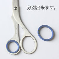 プラス　はさみ　ステンレス　ツイストリング　エクストラ　全長165mm　ブルー　SC-165TR　34920　3本