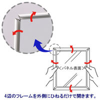 ワンロックフレームプラス 低反射タイプ　A1　シルバー　4966005470414　アートプリントジャパン  オリジナル