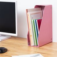 コクヨ ファイルボックス縦・横用A4収容幅94mm ピンク フーE455P 1セット(10冊:5冊入×2袋)