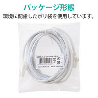 エレコム RoHS Cat6対応ツメ折れ防止LANケーブル 3m ホワイト LD-GPT/WH3/RS 1本（直送品）