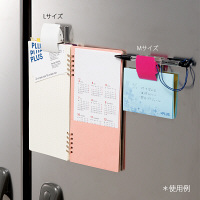 プラス　マグネットクリップ　ホールド.　L　シルバー　80404