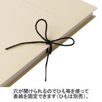 アスクル　背幅伸縮ファイル　A4タテ　紙製　50冊　ベージュ  オリジナル