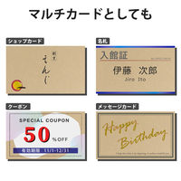 エレコム 名刺用紙 マイクロミシン マルチプリント紙 厚口 A4 30枚 くるみ MT-CMN1BE 1個