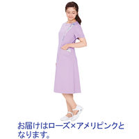 住商モンブラン LAURA ASHLEY（ローラ アシュレイ） ナースワンピース LW411 ローズ/アメリピンク M 医療白衣 1枚（直送品）