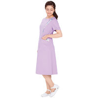 住商モンブラン LAURA ASHLEY（ローラ アシュレイ） ナースワンピース LW411 ラベンダー/アメリブルー M 医療白衣 1枚（直送品）